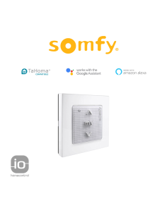SMOOVE ORIGIN io Somfy radiocomando a parete per motori radio io