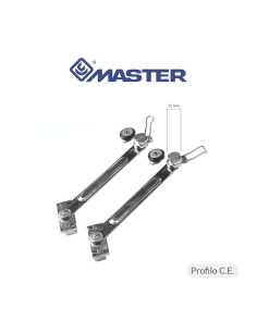 Coppia bracci vasistas Master Simple Plus profilo C.E. art. 1115.1