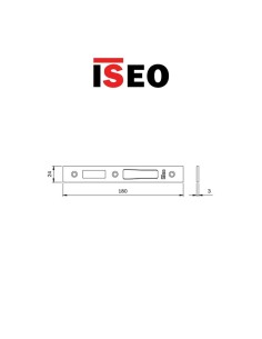 Counterplate for central lock Iseo item 038094 2