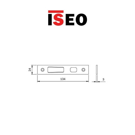 Counterplate for Iseo hook diverters item 038095