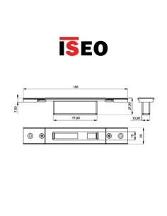 Adjustable closed counterplate for Iseo hook diverters item 038720
