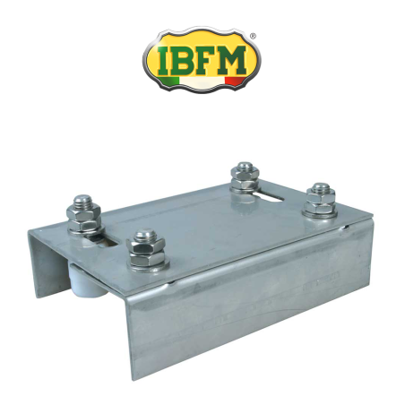 Adjustable guide plate with 4 rollers for sliding gates Ibfm type Grande art. 465