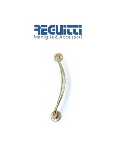 Maniglione spostato singolo Reguitti interasse 300 mm Ottone lucido art. 330