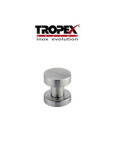 Fixed knob C98 Tropex Ø 50 Satin stainless steel art. 2100