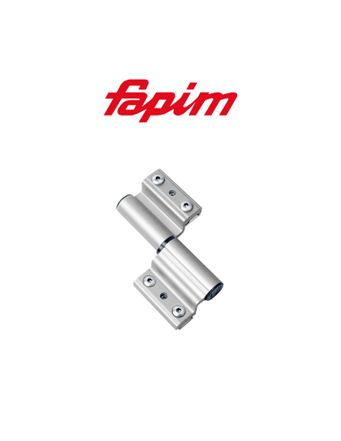 Fapim Monza 2-wing hinge in contrasting silver, item 5672