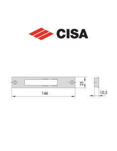 Cisa metal counterplate art. 0646508