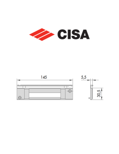 Cisa nylon strike plate art. 0627827