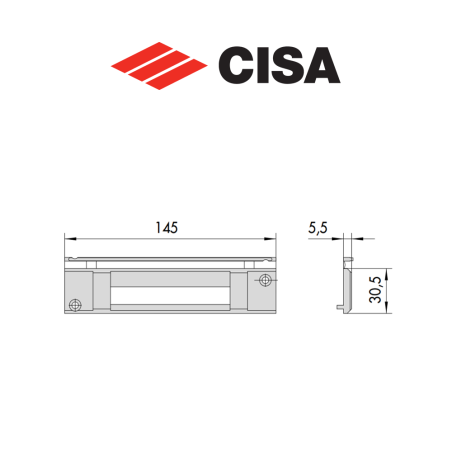 Cisa nylon strike plate art. 0627827