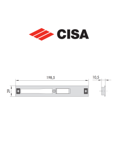 Cisa nylon strike plate art. 0628536