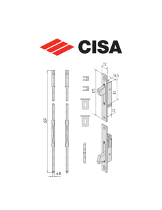 Pair of Cisa side diverters item 0644300