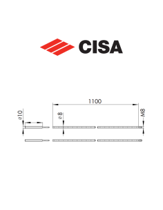 Cisa internal rod extensions item 0708803