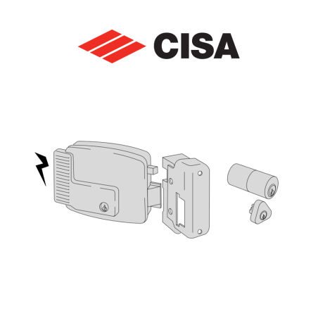 Serratura elettrica Cisa entrata 70 Sinistra serie 11921-70-4