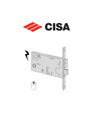 Serratura elettrica a cilindro Cisa entrata 90 serie 14460-90
