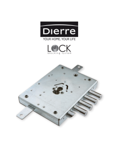 Atra Dierre triple cylinder lock entry 70 art. SERNE42