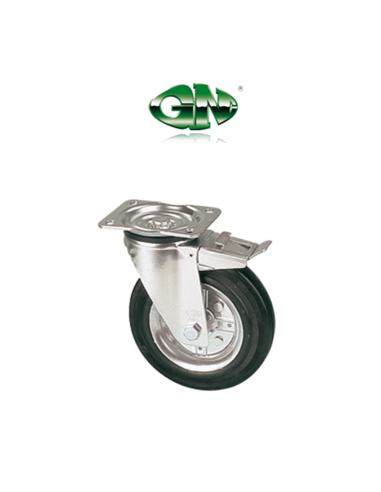 Wheel for Nerviani trolleys Ø 80 art. 1LNR0800GRD