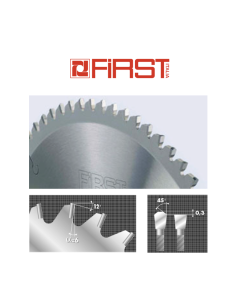 Lama universale per alluminio First Algor Ø 450 mm art. F4503810832S