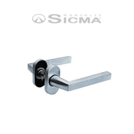 Double handle Sicma Fenix series Satin chrome