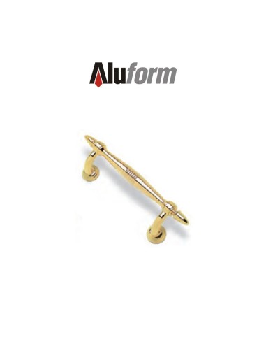 A 414 Aluform gold PVD brass door handle