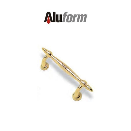 A 414 Aluform gold PVD brass door handle