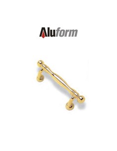 A 470 Aluform gold PVD brass door handle