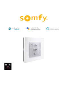 SMOOVE ORIGIN RTS Somfy wall remote control for RTS radio motors
