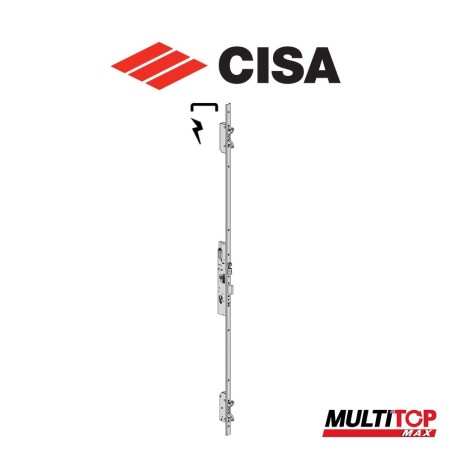 Cisa Multitop Max electric multipoint lock with entry 35 frontal U-shaped series 19656-35