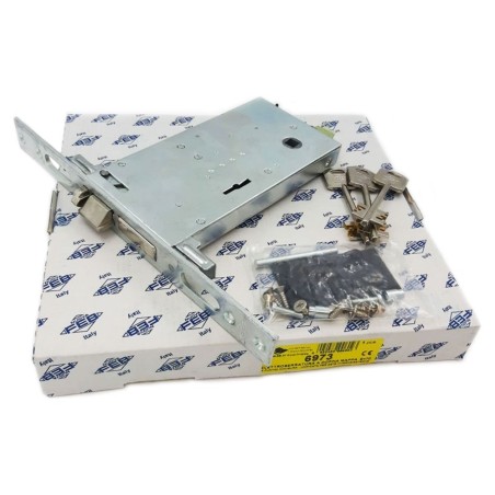 Electric lock with double bit Feb entry 70 art. 6973