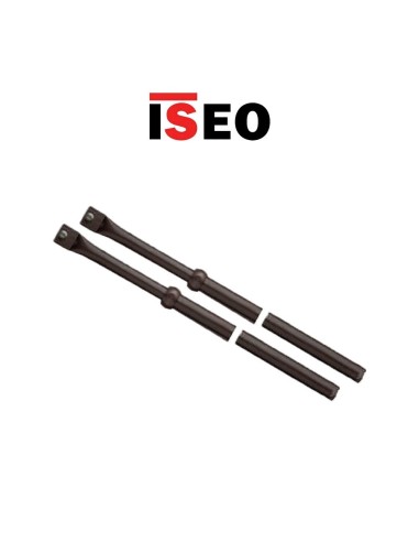 Pair of telescopic rods for triple security locks Iseo item 990063