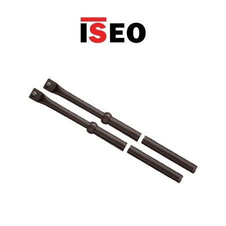 Pair of telescopic rods for triple security locks Iseo item 990063