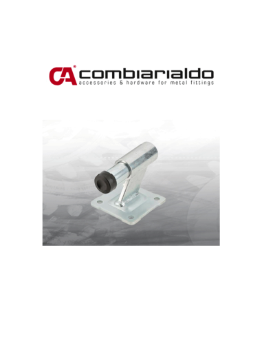 384F Combi Arialdo cushioned limit switch stop with fixing plate