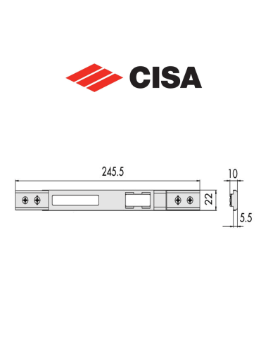 0646383 Cisa metal backplate