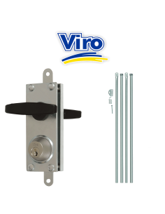 8217 Viro armoured lock for overhead doors with rods