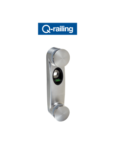 MOD 0760 Q-Railing glass adapter with flat base Easy Glass