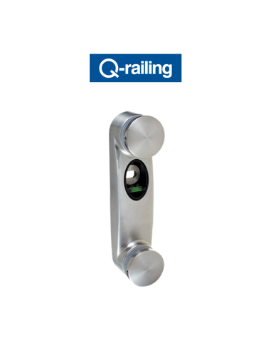 MOD 0760 Q-Railing glass adapter with flat base Easy Glass