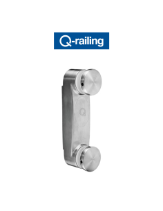 Q-Railing - Glass adapter with flat base Easy Glass MOD 0766