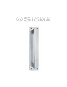 H4 Sicma - Straight handle on rectangular plate