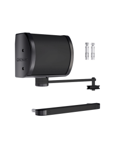 PANTHER-9005 - Black hydraulic gate closer for wall or pillar mounting