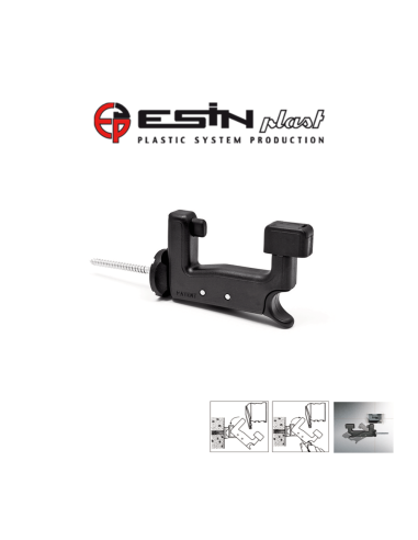 Esinplast Super top 3036001 - Fermo imposta automatico con ammortizzatore e vite da 150 mm