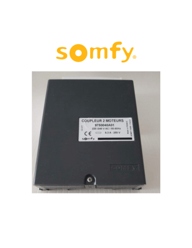 Command for 2 operators in tandem Somfy