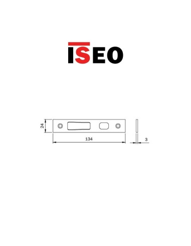 Counterplate for Iseo hook diverters item 038095