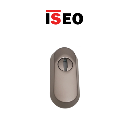 Defender for cylinder in tempered steel Iseo satin nickel-plated art. 98050204