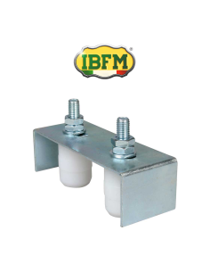 Adjustable guide plate with 2 rollers for sliding gates Ibfm art. 464 2