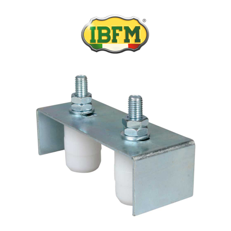Adjustable guide plate with 2 rollers for sliding gates Ibfm art. 464