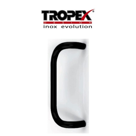 Tropex A7I handle, 350 mm centre distance, black lacquered stainless steel, item 3B30