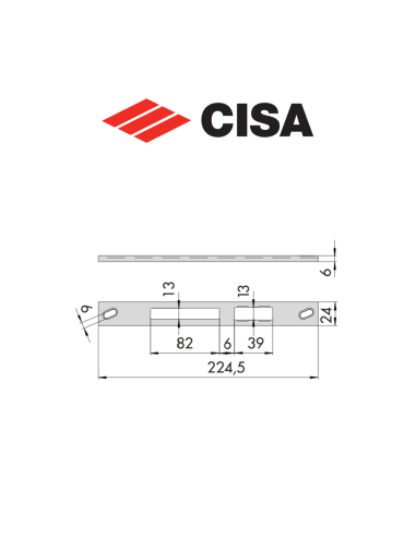 Contropiastra in acciaio Cisa art. 0646126