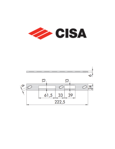 Contropiastra in acciaio Cisa art. 0646135 2