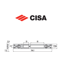Cisa metal counterplate art. 0646357 2