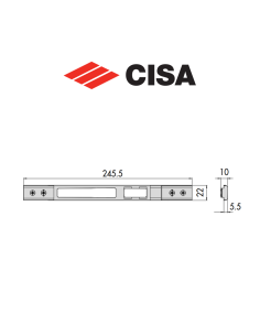 Cisa metal counterplate art. 0646323 2