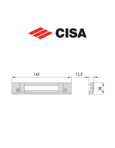 Contropiastra in nylon Cisa art. 0627865 2