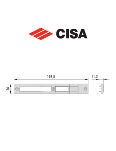 Contropiastra in nylon Cisa art. 0628534 2